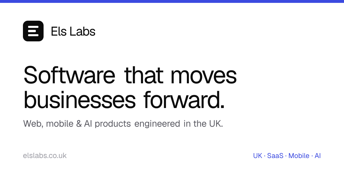 Els Labs — Software That Moves Businesses Forward